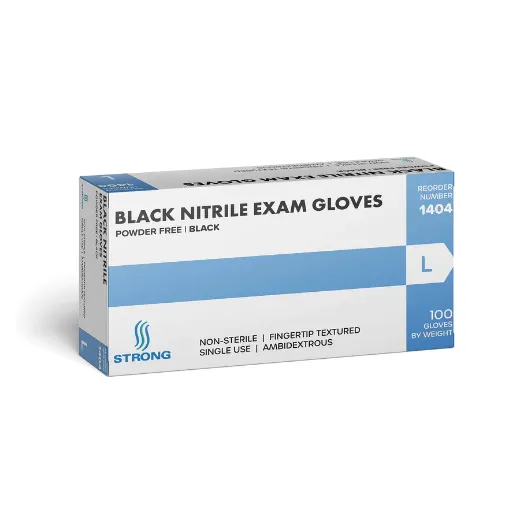 Picture of Nitrile Exam Gloves Black 5mil