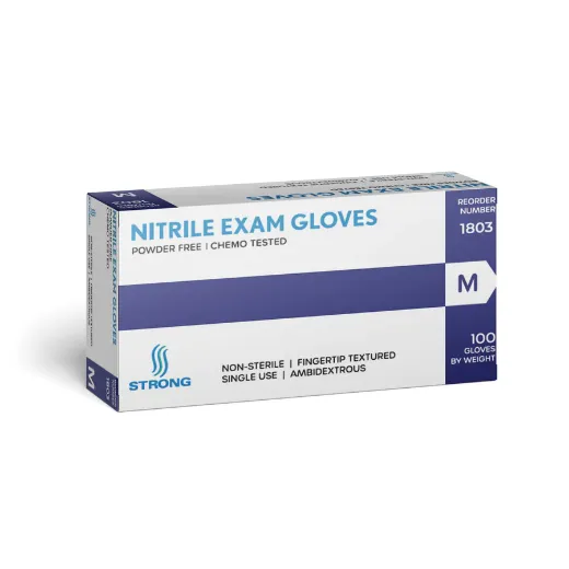 Picture of Nitrile Exam Glove Chemo - Blue 3.5 Mil