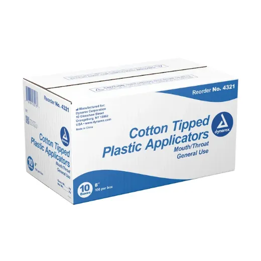 Picture of Cotton Tipped Plastic Applicator Large Tip, 8", 10/100/Cs