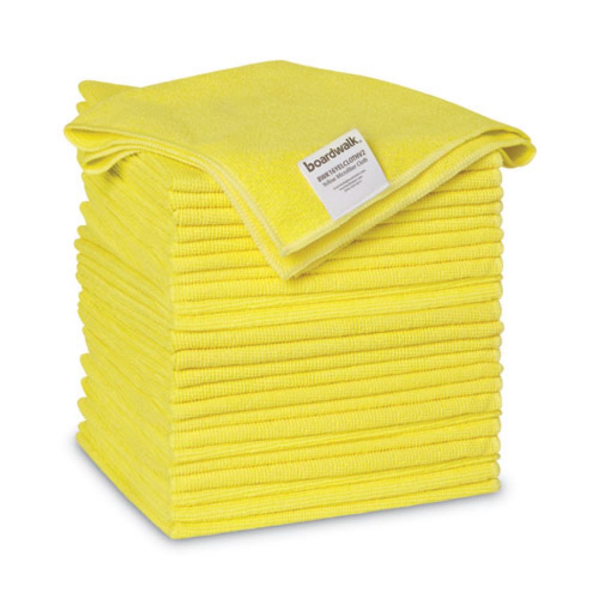 Picture of Microfiber Cleaning Cloths, 16 x 16, Yellow, 24/Pack