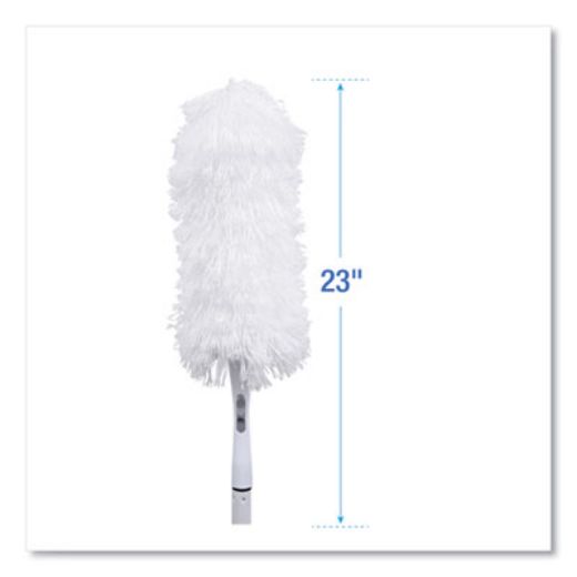 Picture of MicroFeather Duster, Microfiber Feathers, Washable, 23", White