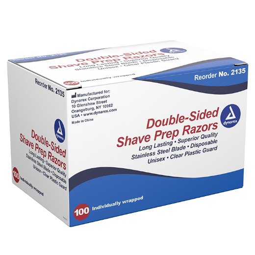 Picture of Double Sided Shave Prep Razors, 100/bx