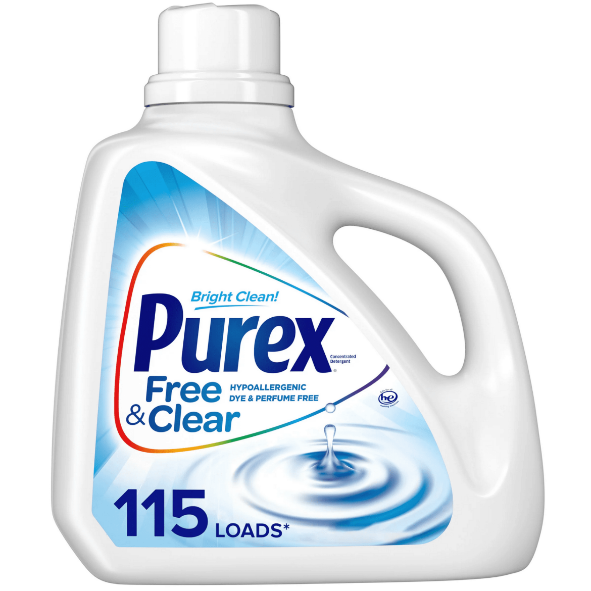 Picture of Purex Liquid Laundry detergent, Free and Clear, 150oz